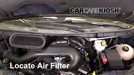 2017 Ford Transit-150 XLT 3.7L V6 FlexFuel Filtre à air (moteur) Changement